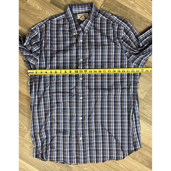 Duluth Trading Button Down Shirt Men’s XL Blue Plaid - Picture 6 of 7